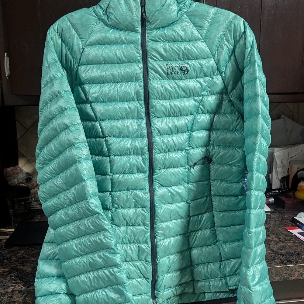 Mountain Hardwear Ghost Whisperer UL Hoody Women's Teal Puffer Jacket